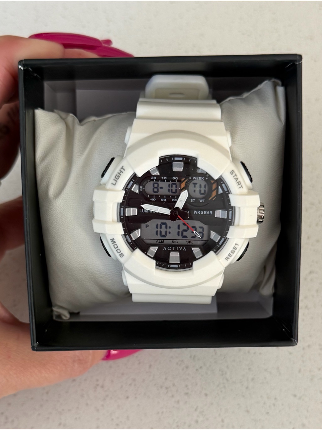 Activa By Invicta Men's White Digital-Analog Sports Watch